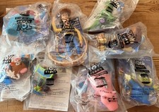 1995  96 Disney Toy Story Burger King Toy Lot of 8 I Woody Rex Slinky Hamm  