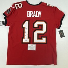 Autographed/Signed Tom Brady Tampa Bay Buccaneers Nike Elite Jersey Fanatics COA