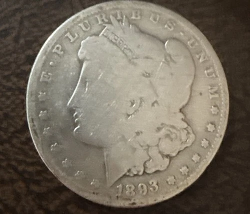 1893 Morgan Silver Dollar $1 – Philadelphia – Tough Date  Album Filler