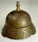 Antique Front Desk Bell / Hotel Bell Footed Bell Nice Ring See Video