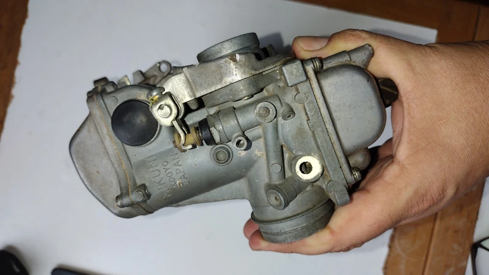 Gang of 4 Mikuni KOGYO Carburetors Carbs Rack 27MM AS IS Dragbike GT - Image 2 of 4