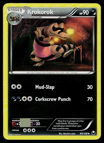 Krokorok 65/108 Dark Explorers Uncommon