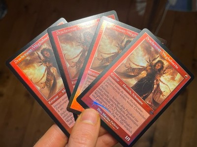 4x German FBB Retro Foil   Dragon s Rage Channeler   Unplayed   Mtg (1275)