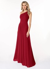 Azazie Dallas - Scarlet Red Bridesmaid Dress size 0 worn once