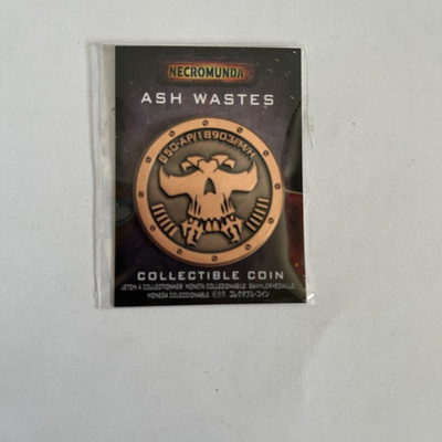 Store Exclusive Warhammer Necromunda Ash Wastes Collectible Coin