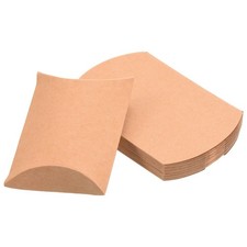 Pillow Boxes, 100Pcs Wedding Gift Boxes 3.5 x 2.6 Inch for Wedding Yellow
