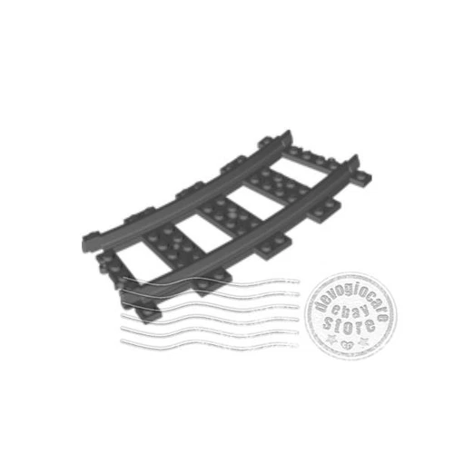 1x LEGO 53400 Train Track Curved Dark Bluish Gray | 4279717