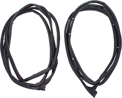 #ad Front Driver and Passenger Side Door Seal Rubber Gasket Weatherstrip for Honda A $46.99