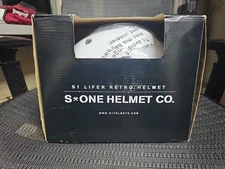 S1 Retro Lifer Helmet - White Gloss, Size Large, New In Box, Free Shipping 