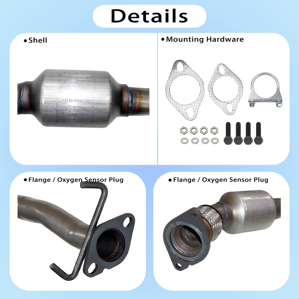 Catalytic Converters for 2005 2006 2007 2008 2009 Buick Allure Lacrosse 3.8L EPA Foto 2 de 4