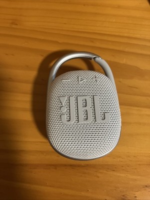 JBL Clip 4 White Portable Bluetooth Speaker