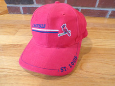 UNWORN VINTAGE 90'S LOGO 7 MLB ST. LOUIS CARDINALS RED SNAPBACK HAT ONE SIZE