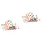  2 Pack Einschlagpapier Wickelpapier Gemustertes Blumen-Geschenkpapier