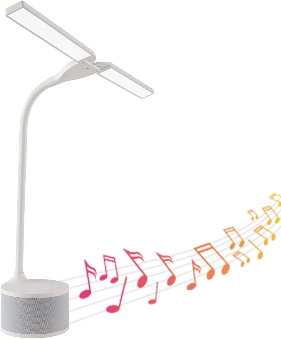 OttLite Dual Shade LED Lamp with Bluetooth Speaker and USB NS2009 SHPR
