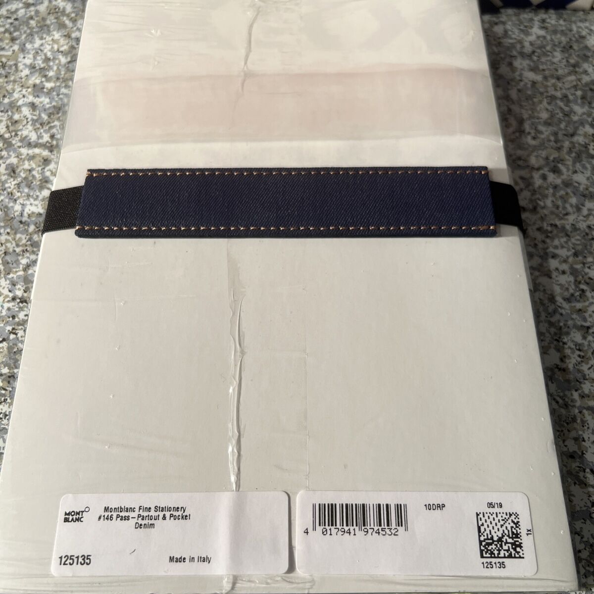Montblanc 125135 Denim Part & Pass Notebook Pouch Pocket Montblanc 125135 Denim Part & Pass Notebook Pouch Pocket