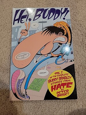 HEY, BUDDY! (HATE) By Peter Bagge *Excellent Condition SIGNED 