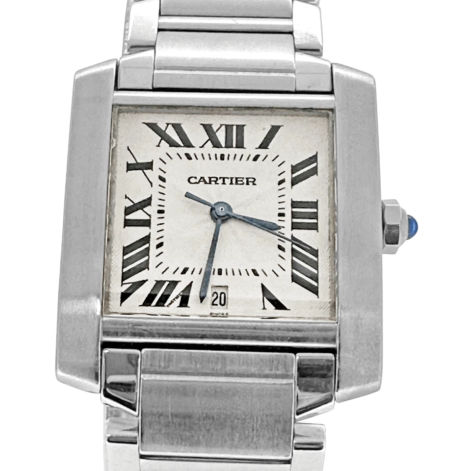 Cartier Tank Française S.S Automatic Mid Size 2302 - Image 2 of 4