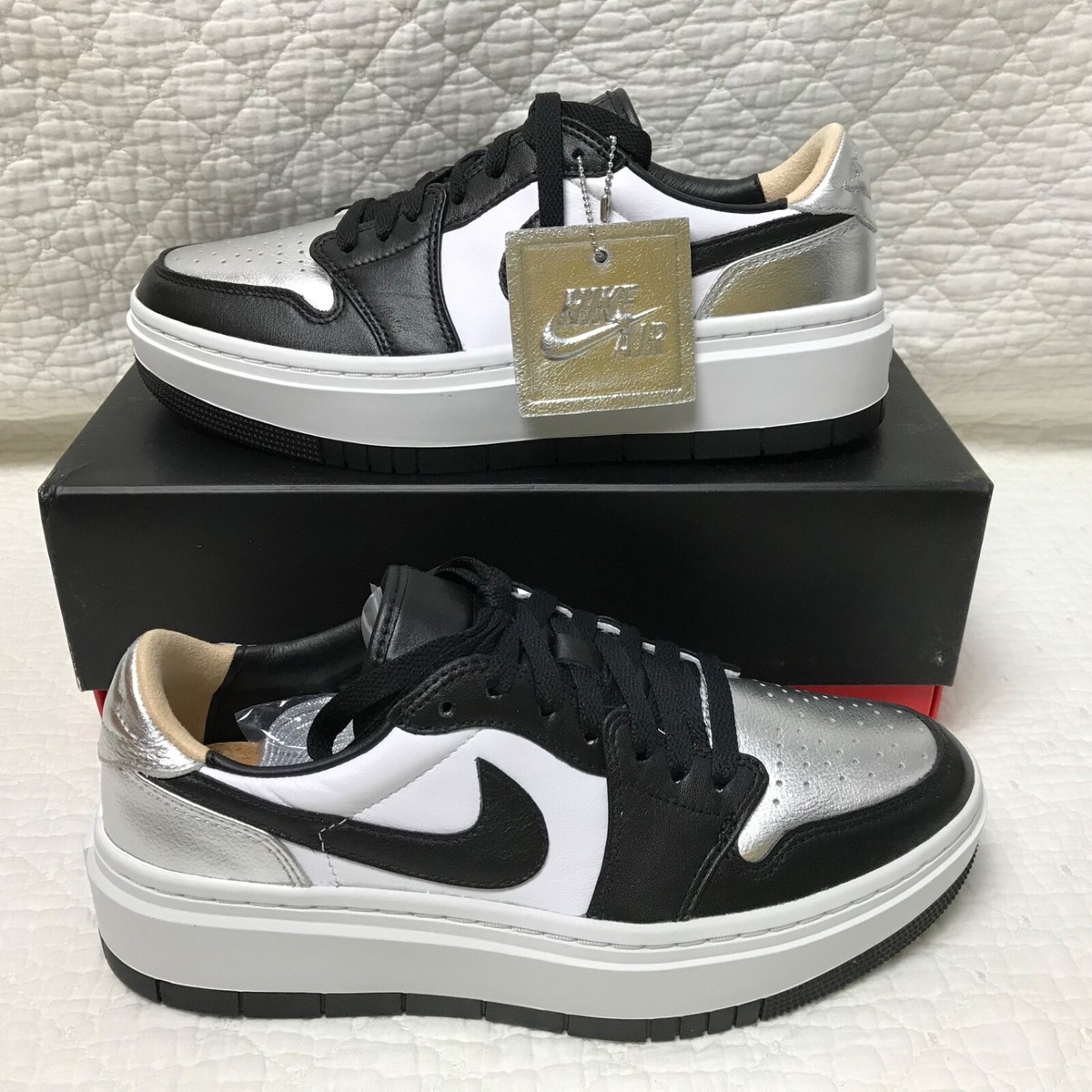 Nike Air Jordan 1 Elevate Low SE Shoes Women's 11.5 Metallic