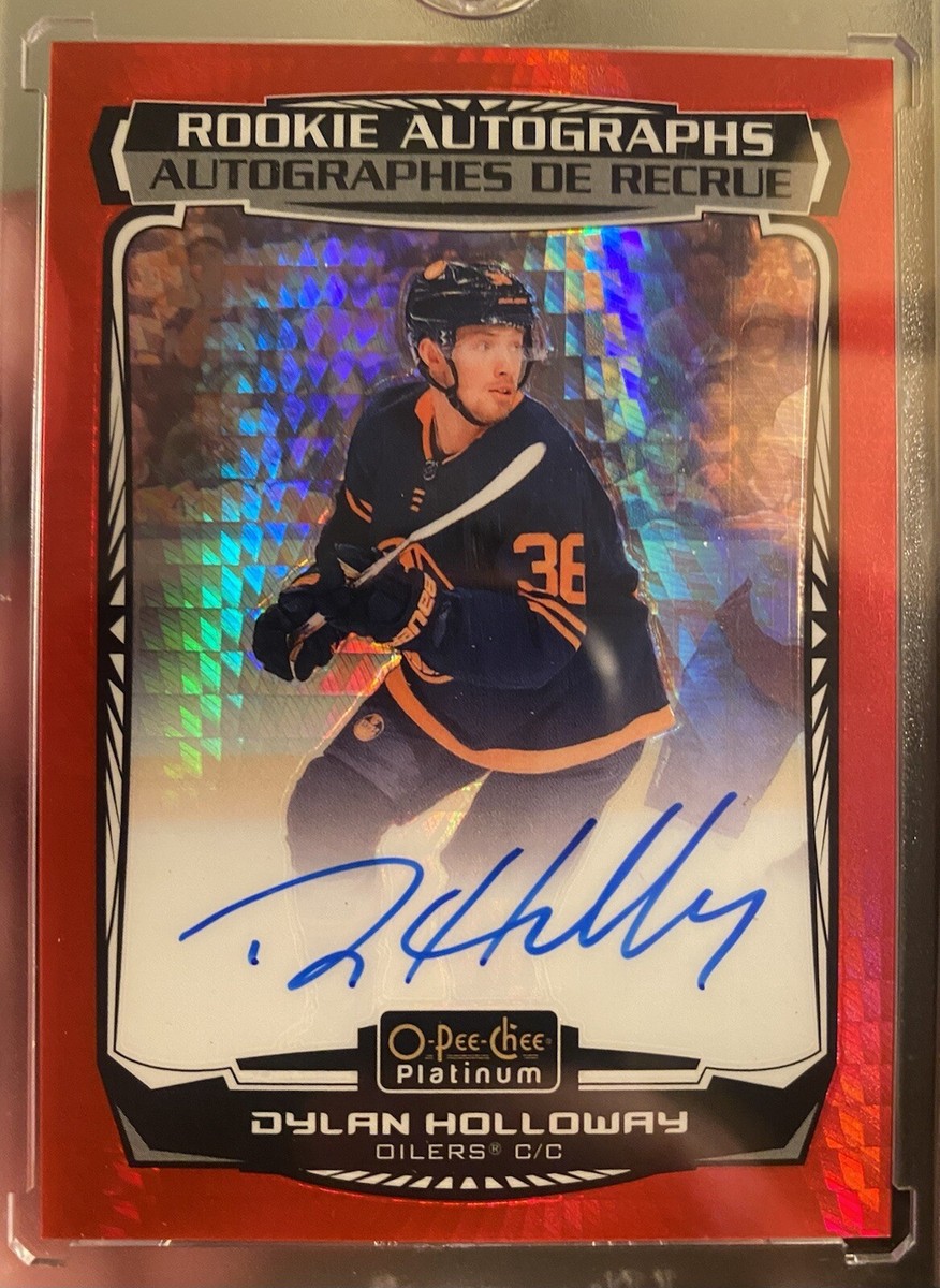 ★runachyPG 2022-23 O-PEE-CHEE PLATINUM Red Prizm ROOKIE AUTO Dylan Holloway