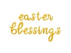 EASTER BLESSINGS Cursive Letter Balloon Banner - DIY Easter Party Decoration