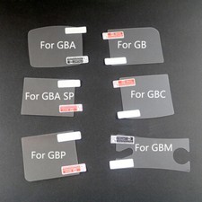 20PCS Clear LCD Screen Protector For GB GBA GBC GBA SP GBP GBM Protective Film