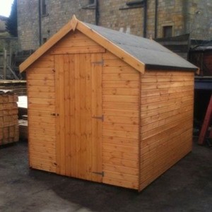 8x4 b-grade t&g wooden garden shed - factory seconds