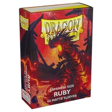 Dragon Shields Matte Ruby Japanese/Small Standard Protector Card Sleeves