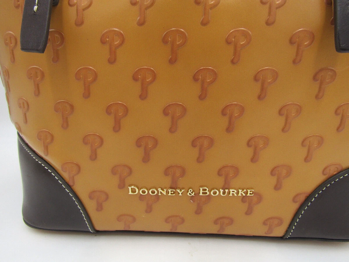 Philadelphia Phillies Baseball Dooney & Bourke MLB Dover Tote Shoulder  COGNAC