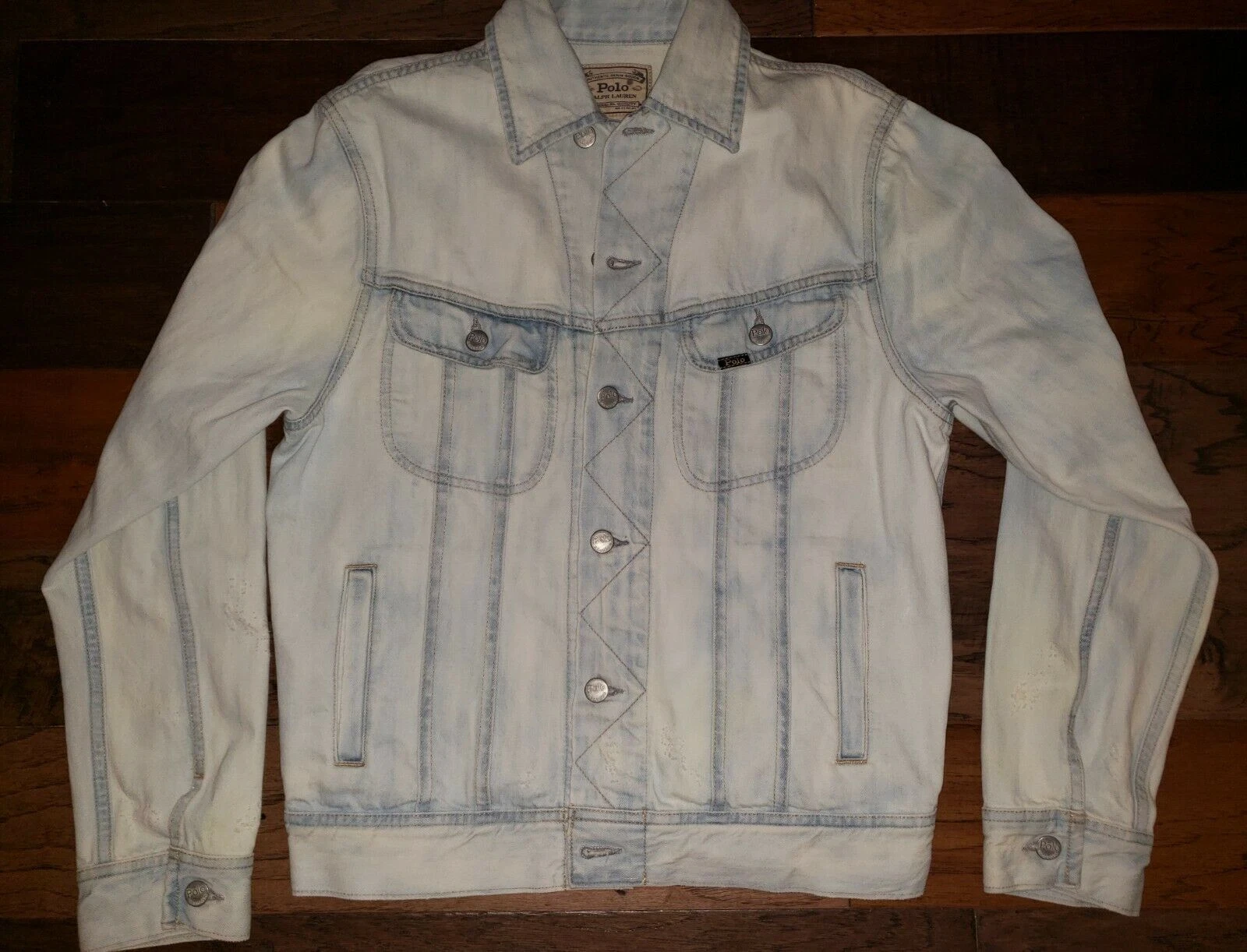 NWOT Polo Ralph Lauren Men's Stone Wash Denim Jean Jacket