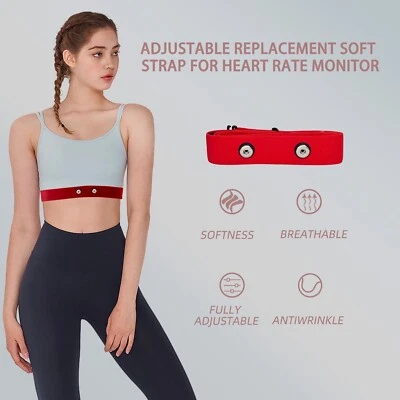 Heart Rate Monitor Chest Replacement Strap Compatible for Myzone MZ-3 MZ-1