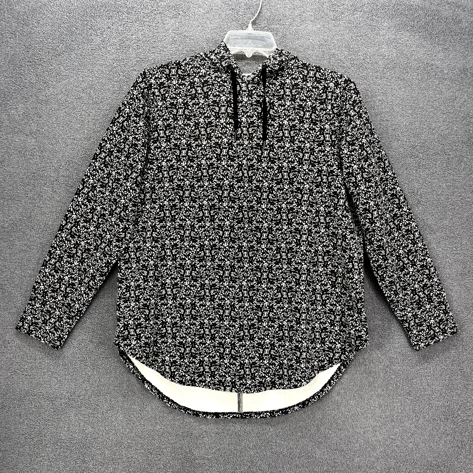 Coreio Sweatshirt Womens Plus 1X Black Hooded Pullover