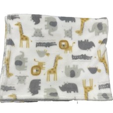 Baby Starters Blanket Fleece Animals Safari Jungle Lion Elephant Giraffe Securit