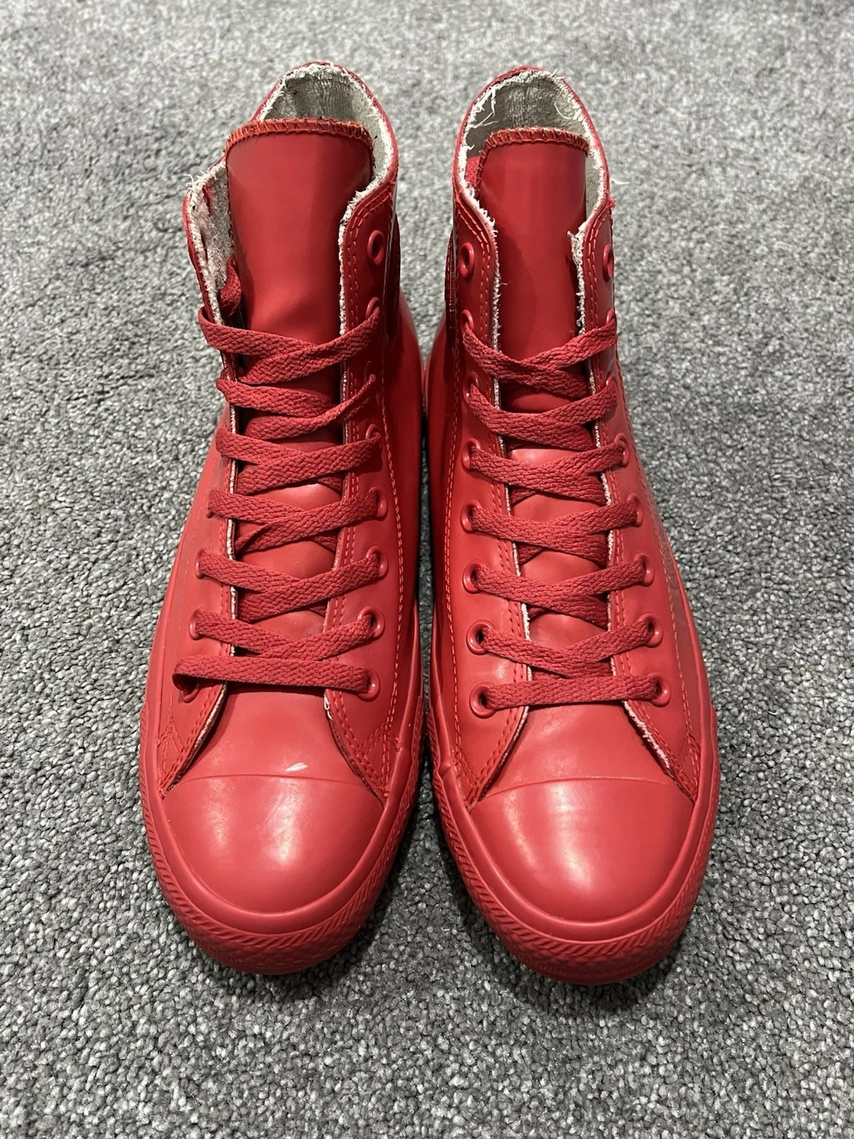 Converse Chuck Taylor All Star gomma alta "rossa" unisex taglia UK 8 EU 41 5