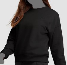 Champion Women's Black Powerblend Fleece Crewneck Sweatshirt Size Small