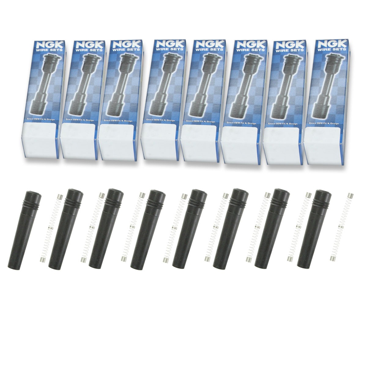 8 pc NGK 58926 CPB-FD004 Ignition Coil Boots for SPP66E SPP66 SPB130 702448 px