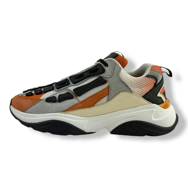Amiri Bone Runner Orange White Men's Trainers UK 8 EU 42