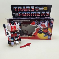 TRANSFORMERS G1 Vintage 1985 RED ALERT Lamborghini Countach w GUN & BOX
