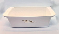 Vintage Corning GOLDEN WHEAT Loaf Pan W 315 Two Qt. 9x5x3