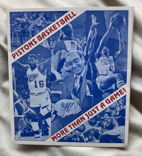 1979 Detroit Pistons Dick Vitale Flexi Disc Season Ticket Info VINTAGE NBA