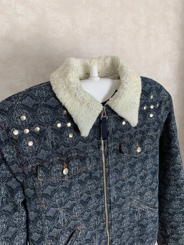 Chaqueta Sherpa Jean Paul Gaultier Mujer Denim JPG Foto 3 de 4