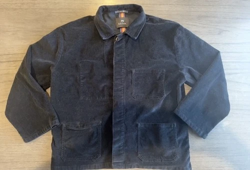 PS By Paul Smith Corduroy Chore Jacket Mens Navy Blue Blazer Jacket Medium - product listing photo
