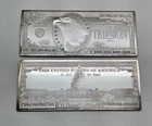 Lot Of 2 - Highland Mint 1 Troy Pound 999 Silver 1 Trillion Dollar Bars (24toz)