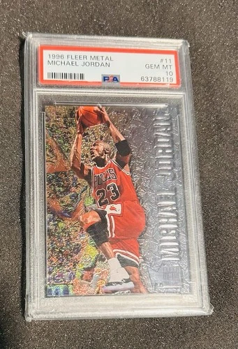 1996 Fleer Metal Basketball Michael Jordan PSA 10 Chicago Bulls NBA