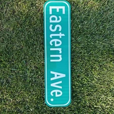 6" x 24" Authentic STREET ROAD TRAFFIC SIGN "EASTERN AVE"