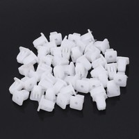 50 Teile Weiß Quadratisch Auto Karosserie Plastik Druck Stecker Niet Verschluss