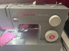 Singer 4411 Heavy Duty Sewing Machine Grey with Cover, Power Cord, and Pedal