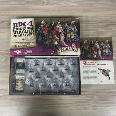 Zombicide NPC-1 Berüchtigte Plage Charaktere Spiel Erweiterung 2015 CMON GUF003