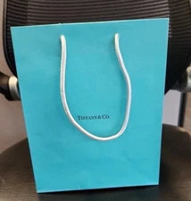 Tiffany & Co Single ONE Blue Shopping Medium Gift Bags 9.75"x 8" Bag For Jewelry
