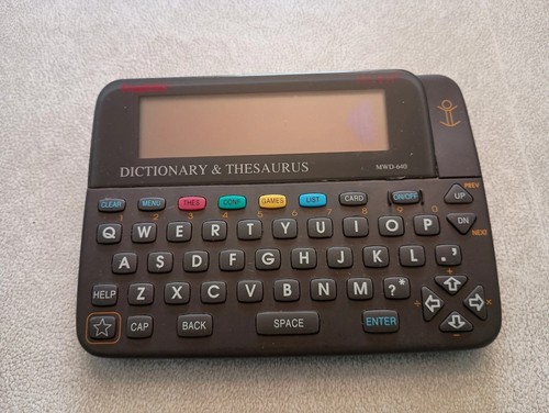 Franklin Bookman MWD-640 Electronic Dictionary Thesaurus Word Games WORKS Parts