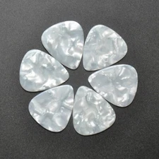 100pcs Heavy 1.5mm Blank Guitar Picks Plectrum Celluloid Pearl White
